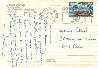 Redes de pesca — Antilhas — editor IRIS, n° 5610 — Verso