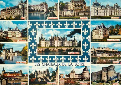 Os Castelos da Loire — H. 543 — Editor Valotin, Orléans