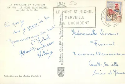 Le Mont Saint-Michel — Au péril de la mer — Éditions d'Art Châteaulin — Rewers