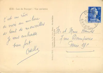 Abbaye d'Hautecombe — Lac du Bourget — vue aérienne — Éditions TÉLÉ — Rewers