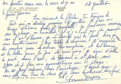 Saint-Malo — Vista geral — Editor EMEGRIN, n° 104 — Verso