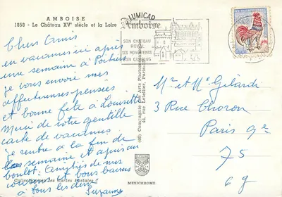Amboise — Castello del XV secolo e il fiume Loira — IRIS — Verso