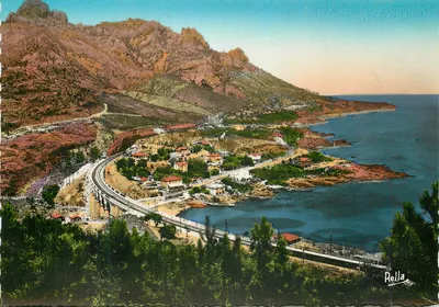 A estrada da Corniche d'Or e o viaduto de Anthéor — Éditions BELLA - NICE