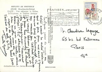 Arles — Vista aerea, il Teatro Antico e le Arene — IRIS — Verso