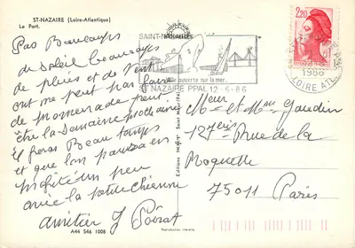 Saint-Nazaire (Loire-Atlantique) — Port — Wydawnictwo Couleurs Naturelles, n° A44 S46 1008 — Rewers