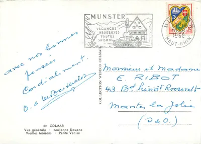 Colmar — Algemene uitzicht — Oude douane, oude huizen, Kleine Venetië — uitgever Cap — Achterkant