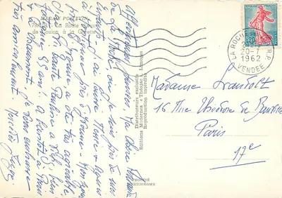 Pescatore su un canale bordato da alberi — Iris — Edizioni Moderne, Limoges — Verso