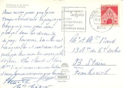 Weltenturk nad Dunajem — klasztorowa świątynia główny ołtarz — Verlag Foto Perutz, N° 5764/2/0 — Rewers