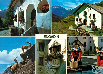 Engadine — paisagem alpina e vida local — Diavolezza-Hütte, Davos