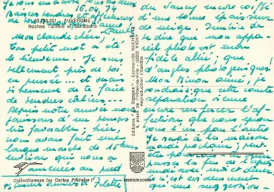 As Rochas Tullières e Sanadoire — Auvergne — Edições "La Gigogne" — Verso
