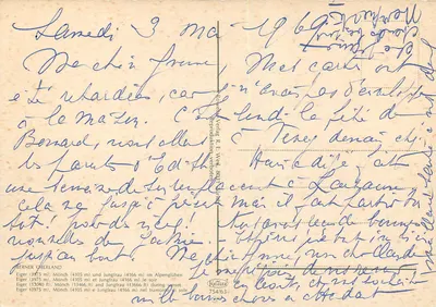 As Aiguilles do Eiger, do Mönch e da Jungfrau — Berner Oberland — editor Krüger, n° 754/63 — Verso