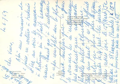 Kasbah de Tétouan — cena de rua com multidão — Edições FISA, n° 6.759 — Verso