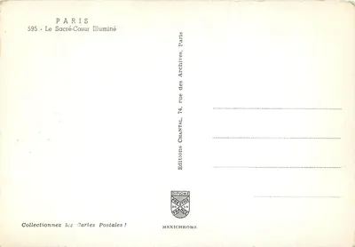 O Sagrado Coração Iluminado — Paris — Edições Chantal — Verso