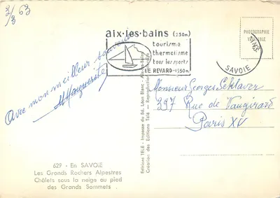 Savoye — Châlets sous la neige au pied des Grands Sommets — Éditions TELE — Verso