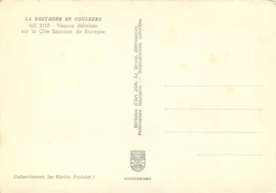Fale uderzające w wilgotną wybrzeżną część Bretanii — MX 2159 — Wydawnictwo Sztuki JOS — Rewers