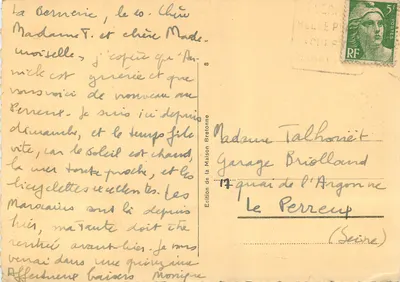 La Roche Percée — La Bernerie — Wydawnictwo Domu Bretońskiego — Rewers