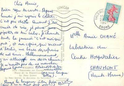 Miasto Valence — Pamiątka z Valence — Lumicap — Rewers