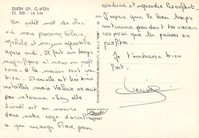 Jezioro - Dijon (21, C.-d'Or) — Wydawca C.I.M. nr 28 — Rewers