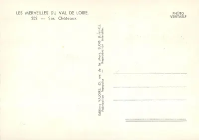 Zamek Loary — Cudowności Doliny Loary — Wydawnictwo Valoire, Blois — Rewers