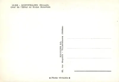 Cortiço do Hotel de Rodez Benavent — Montpellier (Hérault) — Éditions Magenta - Villeurbanne (Rhône) — Verso