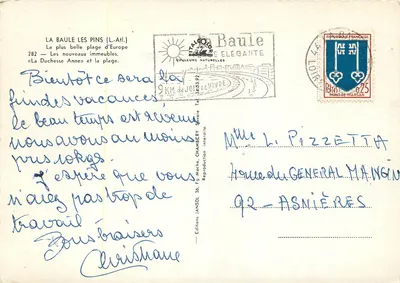 La Baule les Pins — Księżna Anna i plaża — Wydawnictwo JANSOL — Rewers
