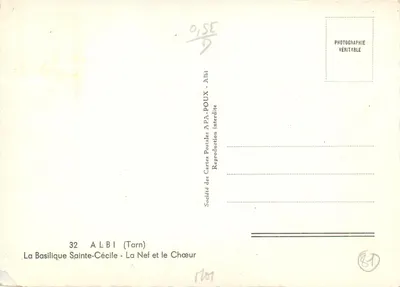 A Basílica Santa Cecília - A Nave e o Coro - Albi (Tarn) — Verso