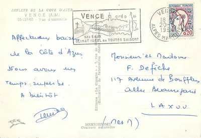 Vence — Übersicht — Éditions Mexichrome — Rückseite