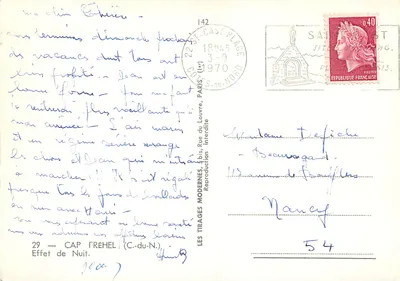 Cap Fréhel — Efekt nocy — Les Tirages Modernes, nr 29 — Rewers