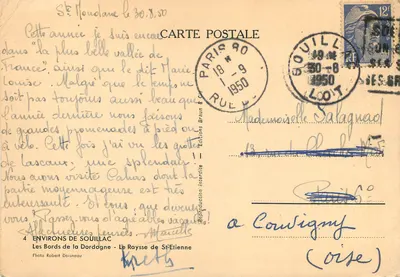 As margens da Dordogne — Le Rayssé de St-Elienne — Edições Braun & Cie, n°4 — Verso