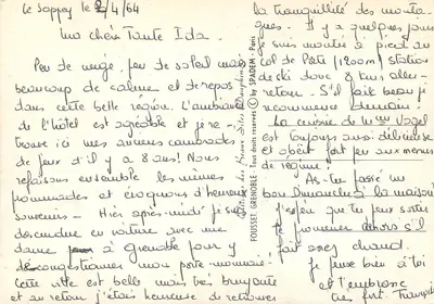 Kaplica na przełęczy Sappey - 1900m - Éditeur : Fousset, Grenoble — Rewers
