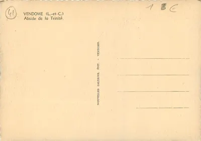 Vendôme (Loir-et-Cher) — Absydę Trójcy — Nowe Galerie, Wydawca — Rewers