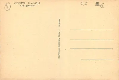 Vendôme (Loir-et-Cher) — Widok ogólny — Nowe Galerie, Wyd. — Rewers