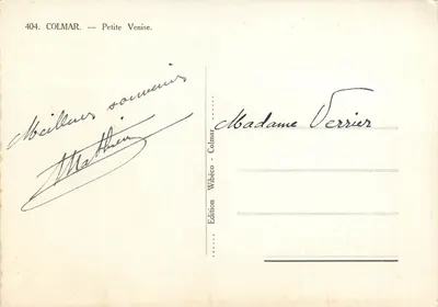 Colmar — Pequena Veneza — Edição Wibéco - Colmar, n°404 — Verso