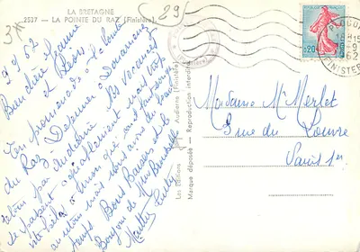 Pointe du Raz — Vista panorâmica — Auditerne — Verso