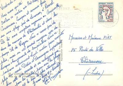 Schloss Concarneau — Ansicht der befestigten Stadt — Les Images Moderne (VIII) — Rückseite