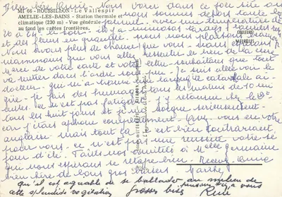 Amélie-les-Bains — Vista geral — Estação termal e climática — Editor Europ — Verso