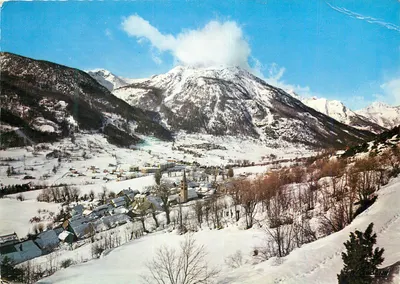 Villeneuve-la-Salle — vista panorâmica nevada — Edições 'La Cigogne'