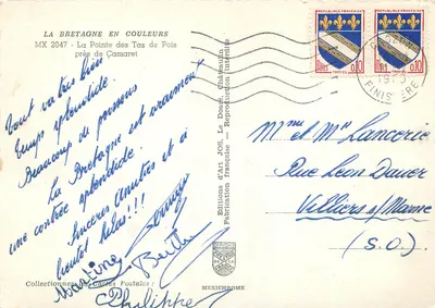 A Ponta dos Tas de Pois — perto de Camaret — Edições de Arte JOS — Verso