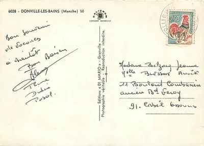 Donville-les-Bains — Wielkie Przypływy — Wydawnictwo «DI MARIO» — Rewers