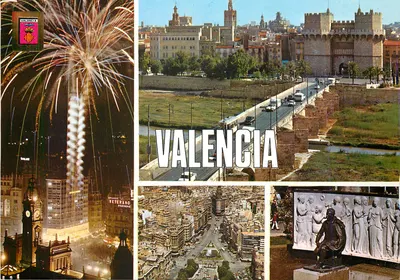 Valência — vista aérea e monumentos — A. Subirats Casanovas, n° 1274