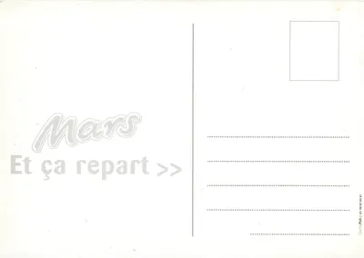Publicidade para a barra de chocolate Mars — Masterfoods 2004 — CartaPub — Verso