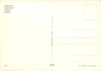 Lave em écoulement — edição SAR n°198 — Verso