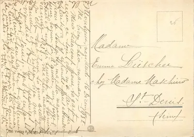 Lac du Bénis — Saint-Denis — Uitgever A. Ruegg, n° 026 — Achterkant