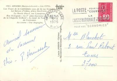 Angers - La Cité — Louis Jannin - n°1083 — Rewers