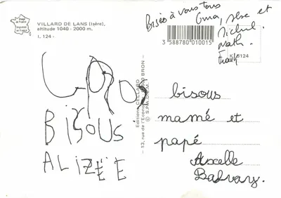 Villard de Lans — A Cadeia do Vercors — Edições CELLARD — Verso