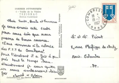 Przejście pod łukiem kamienianym — Corrèze — Wydawnictwo IRIS — Rewers
