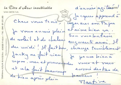 Rion — rue ancienne — Éditions AZUR — Verso