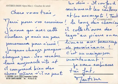 Antibes — Port z jachtami — Wydawnictwo S.M.D. n° 06004-0-023 — Rewers