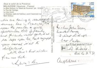 Malauçene — vista panorâmica — Edições SL - B.P. 3041 - 69605 VILLEURBANNE — Verso