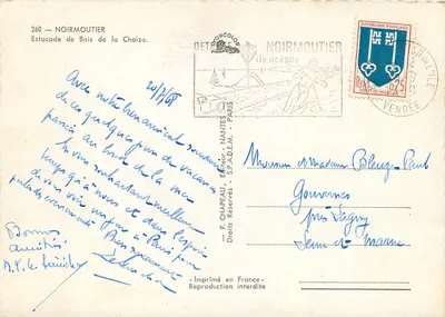 Estakada w Bois de la Chaize — Noirmoutier — wydawca F. Chapeau, nr 260 — Rewers